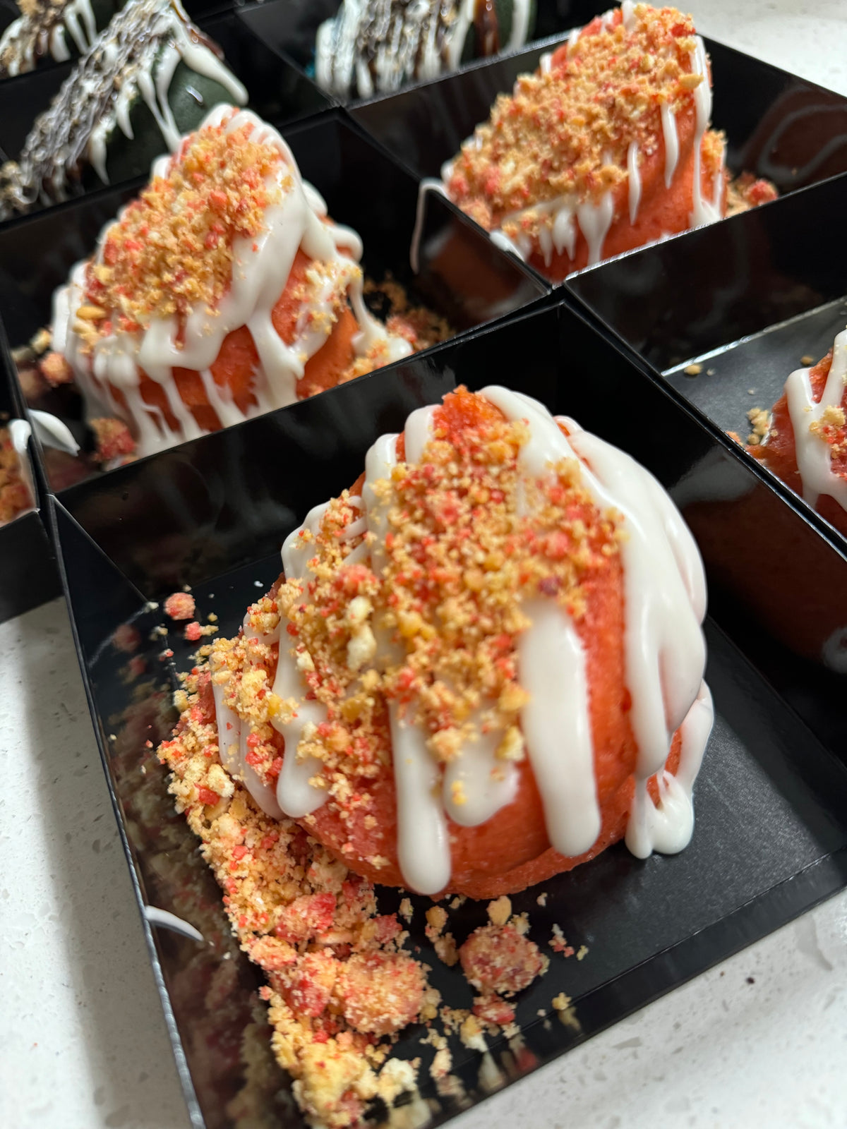 Strawberry Crunch Bundt Cake